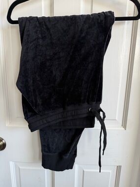 LuLaRoe Black Cozy Velour Joggers